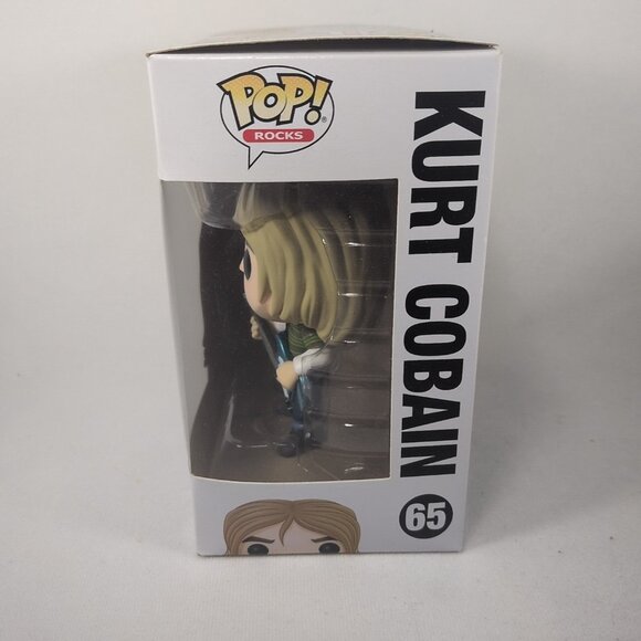Funko POP! Rocks Kurt Cobain #65 Vinyl Figure NEW Nirvana Teen Spirit Guitar - Picture 5 of 12